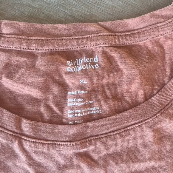 Girlfriend Collective Cupro High Neck Tank top rust orange XL - Picture 6 of 7
